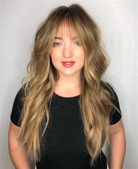 hairstyles for long hair with long bangs